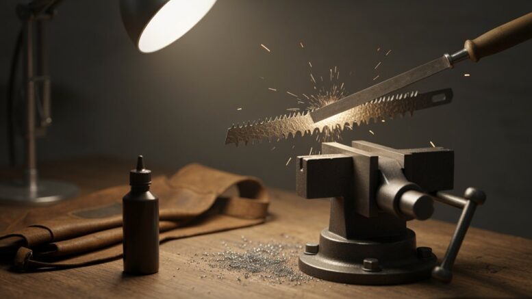 Saegeblatt schaerfen