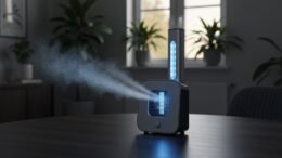 Ionisator lädt Luftpartikel auf